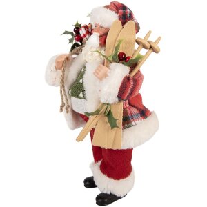 Clayre & Eef 66356 Decoratie Kerstman 16x13x27 cm