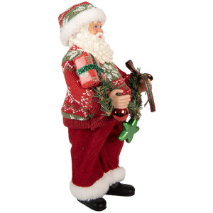 Clayre & Eef 66357 Kerstman Decoratie 16x11x27 cm