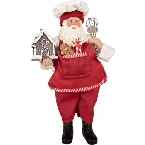 Clayre & Eef 66358 Decoratie Kerstman 16x9x26 cm