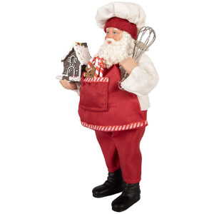 Clayre & Eef 66358 Decoratie Kerstman 16x9x26 cm