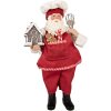 Clayre & Eef 66358 Decoratie Kerstman 16x9x26 cm