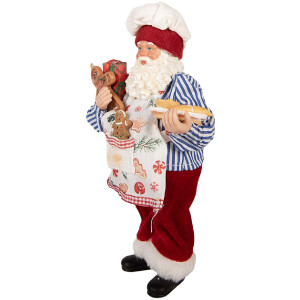 Clayre & Eef 66359 Kerstman Decoratie 15x10x26 cm