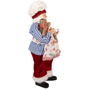 Clayre & Eef 66359 Kerstman Decoratie 15x10x26 cm