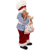Clayre & Eef 66359 Kerstman Decoratie 15x10x26 cm