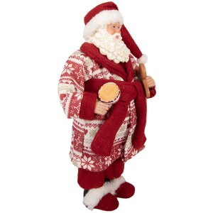 Clayre & Eef 66360 Decoratie Kerstman 15x11x28 cm