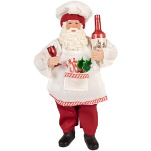 Clayre & Eef 66361 Kerstman Decoratie 15x10x27 cm