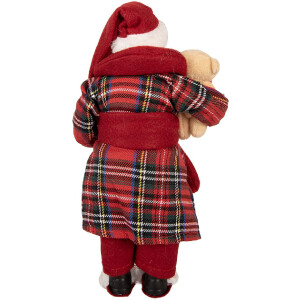 Clayre & Eef 66362 Decoratie Kerstman 16x11x28 cm