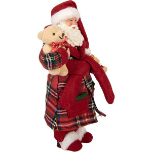 Clayre & Eef 66362 Decoratie Kerstman 16x11x28 cm
