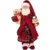 Clayre & Eef 66362 Decoratie Kerstman 16x11x28 cm