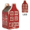 Clayre & Eef 6CE2297 Decoratiehuis met LED 4x4x8 cm