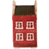Clayre & Eef 6CE2297 Decoratiehuis met LED 4x4x8 cm