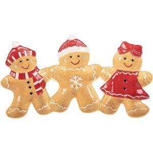 Clayre & Eef 6CE2364 Schaal 37x20x3 cm Bruin Rood Keramiek