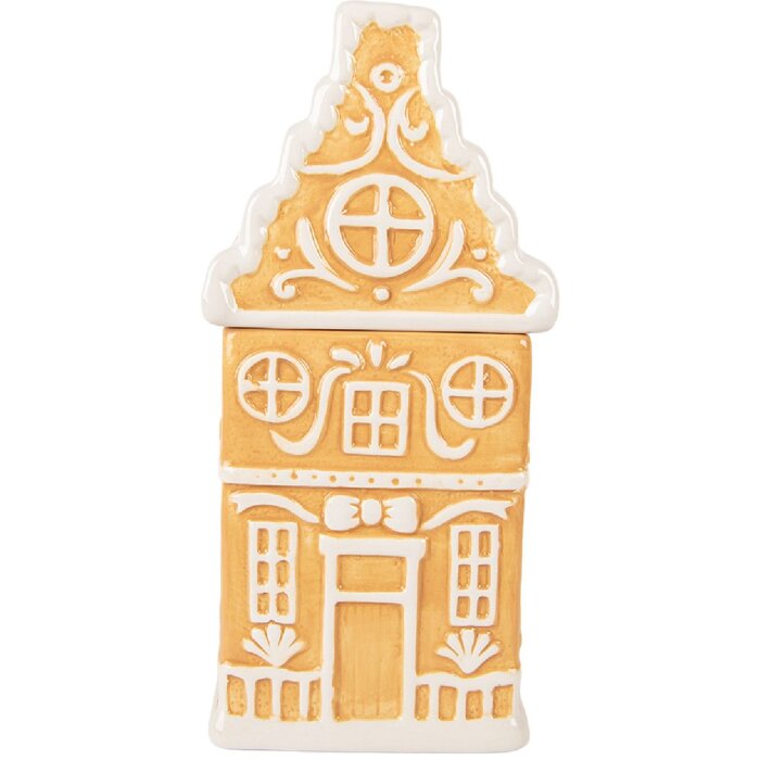 Clayre & Eef 6CE2367 Voorraadpot met deksel 13x11x24 cm