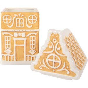 Clayre & Eef 6CE2367 Voorraadpot met deksel 13x11x24 cm