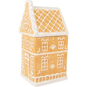 Clayre & Eef 6CE2367 Voorraadpot met deksel 13x11x24 cm