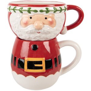 Clayre & Eef Beker 15x12x17 cm 400/500 ml Dolomiet