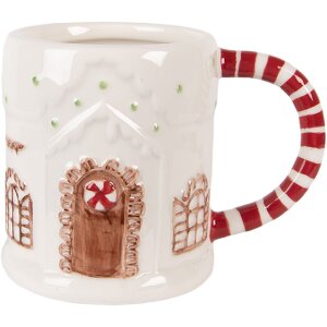 Clayre & Eef 6CEMU0226 Beker 14x10x11 cm 400 ml Dolomiet