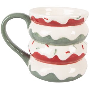 Clayre & Eef 6CEMU0228 Beker met deksel 450ml 15x10x12cm