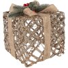 Clayre & Eef 66308 Decoratie Geschenk LED 3-delige Set Goudkleurig