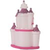 Clayre & Eef Nachtlampje Kasteel LED 16x11x24 cm Roze Paars