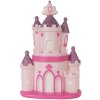Clayre & Eef 6LMP803 Nachtlampje Kasteel LED 23x16x35 cm Roze Paars