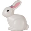 Clayre & Eef 6LMP805 Nachtlampje Konijn LED 21x13x22 cm Wit-Roze