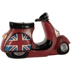 Clayre & Eef 6LMP808 Nachtlampje Motorbrommer LED 27x10x16 cm