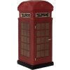 Clayre & Eef 6LMP813 Nachtlampje Telefooncel LED 10x10x23 cm Rood-Bruin