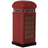 Clayre & Eef 6LMP813 Nachtlampje Telefooncel LED 10x10x23 cm Rood-Bruin