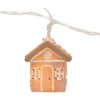 Clayre & Eef Decoratieve Lichtsnoer Huizen 10 LED 150cm