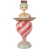 Clayre & Eef 6PR5796 Decoratie Kind met Schaal Roze Groen 22x20x46 cm