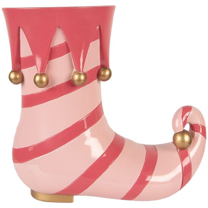 Clayre & Eef Decoratieve Bloempot Roze 35x17x32 cm