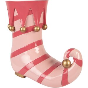 Clayre & Eef Decoratieve Bloempot Roze 35x17x32 cm