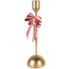 Clayre & Eef 6Y5941 Kandelaar 11x9x28 cm Goudkleurig Rood