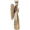 Clayre & Eef 6Y5943 Decoratie Engel 17x10x39 cm bruin