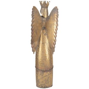 Clayre & Eef 6Y5945 Decoratie Engel 20x16x52 cm Bruin