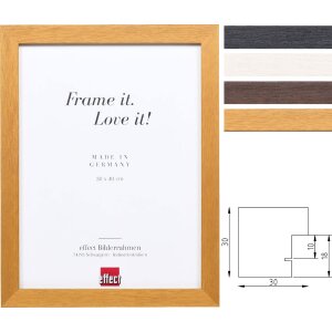 effect Wandspiegel Profil 52 Massief Hout Wit...