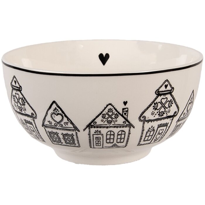 Clayre & Eef Schaal 14x7 cm Porselein 500 ml