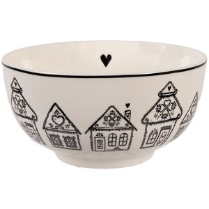 Clayre & Eef Schaal 14x7 cm Porselein 500 ml