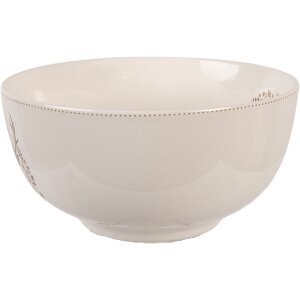 Clayre & Eef Schaal Ø 14x7 cm 500 ml Beige-Bruin