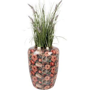 Clayre & Eef 66376 Decoratieve Vaas Ø 33x44 cm Groen Roze
