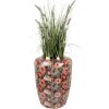 Clayre & Eef 66376 Decoratieve Vaas Ø 33x44 cm Groen Roze