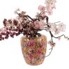 Clayre & Eef 66379 Decoratieve Vaas Geel/Roze Ø 33x36 cm