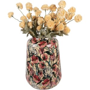 Clayre & Eef 66382 Decoratieve Vaas Beige-Roze Ø 27x34 cm