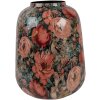 Clayre & Eef 66384 Decoratieve Vaas Roze Groen Ø 21x25 cm