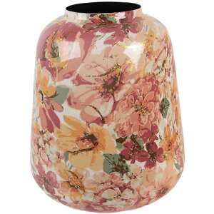 Clayre & Eef 66385 Decoratieve Vaas Roze Grijs 35x52 cm