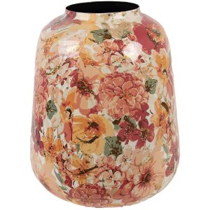 Clayre & Eef 66385 Decoratieve Vaas Roze Grijs 35x52 cm