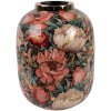 Clayre & Eef 66389 Decoratieve Vaas Groen Rosé Ø 17x22 cm