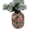 Clayre & Eef 66389 Decoratieve Vaas Groen Rosé Ø 17x22 cm