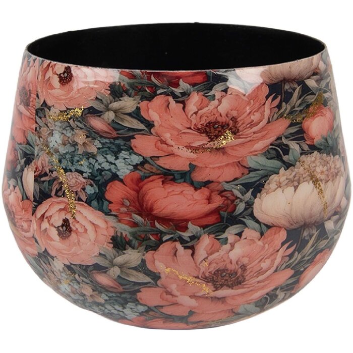 Clayre & Eef 66394 Bloempot Ø 13x10 cm Roze Groen